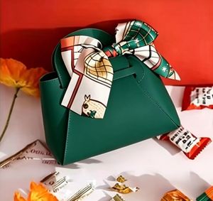 Eco-Friendly Recyclable Leather Bag | Custom Mini Candy Gift <b>Box</b> for Weddings & Special Occasions - Product Image 1