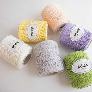 Fil à tricoter en gros 100% coton [Adela (500g)] – Fil pastel résistant pour tricoteurs, idéal pour la confection de sacs, chapeaux et bien plus encore - Product Image 1