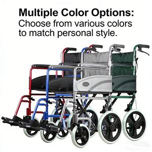 RAFU RF6001A手動車椅子フロント8 \ "リア12 \" PUタイヤ固定アームレスト取り外し可能レグスト折りたたみ可能バックレストダブルブレーキシート - Product Image 6