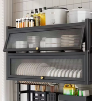 Égouttoir à vaisselle multi-niveaux 2 étages en acier au carbone pour évier de cuisine avec couvercle