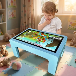 Table interactive pour enfants de 32, 43 et 55 pouces avec écran tactile PCAP 10 points, table interactive étanche pour jeux - Product Image 1
