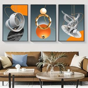 Maison hôtel bureau décoration murale cristal porcelaine poisson avec cadre en alliage d'aluminium peinture sur verre avec crist - Product Image 1