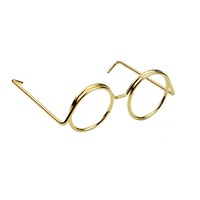 Mini-lunettes pour poupées, accessoires de déguisement DIY pour poupées, ressorts métalliques