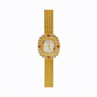 Jam Tangan Wanita Aimgal Vintage Emas Quartz 5A Zircon-flower Dial Gelang Gandum 3ATM Tahan Air Mewah Fashion
