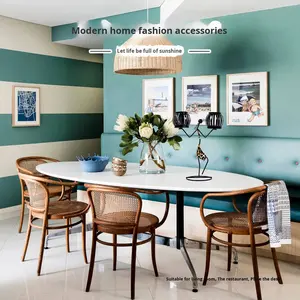 Elegante rústico doble linterna Vintage artesanía candelabro de hierro decoración del hogar Accesorios de Metal <span class=keywords><strong>para</strong></span> la atmósfera de la cena de Navidad - Product Image 6