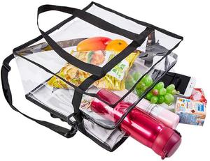 Sacs en plastique transparents en gelée à la mode pour stades, sac à main transparent en pvc pour stade, sac à bandoulière transparent approuvé pour stade - Product Image 4