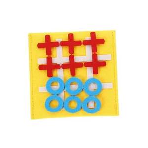 Feltro Mini nove griglia gioco da tavolo educativo dama tic tac toe mini gioco da tavolo strategico per i bambini della famiglia - Product Image 2