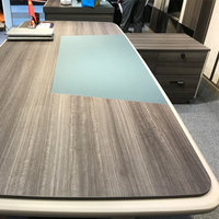 Ensemble de table de bureau ergonomique Table de bureau de directeur Bureau de luxe Bureau de direction Bureau de patron moderne