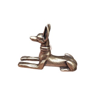 KI tengqiao - Figura decorativa retro de <span class=keywords><strong>perro</strong></span> reclinado con baño de cobre para la prosperidad, coleccionables chinos de los doce signos del zodiaco, juego de té - Product Image 5