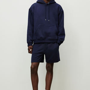 เสื้อฮู้ดสวมหัวสำหรับผู้ชายผ้าฝ้ายโอเวอร์ไซส์แบบลำลองปักโลโก้พิมพ์ลายนูนเสื้อมีฮู้ดผ้าฟลีซธรรมดาสำหรับฤดูหนาวออกแบบ100% ได้ตามต้องการ - Product Image 2