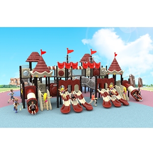 La fabbrica di nuovo design parco giochi per bambini all'aperto su larga scala serie di parco in plastica per bambini cortile scivolo attrezzature - Product Image 4