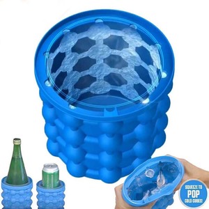 Moule à glaçons rond en silicone pour <span class=keywords><strong>vin</strong></span>, bière et glace, 40 cubes, avec gobelet en PP et entonnoir en silicone - Product Image 5