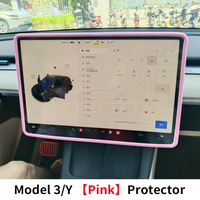 Für Tesla Model 3 Y Highland Bildschirmschutz Silikonrahmen Display-Randabdeckung Zentralsteuerungszubehör 2024 2023 2022