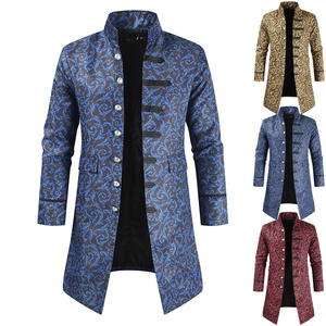 Abrigo de <span class=keywords><strong>Hombre</strong></span> Estilo Steampunk, Nuevo Modelo Otoño/Invierno 2021, Ropa de Actuación, Abrigo Informal de Moda - Product Image 1