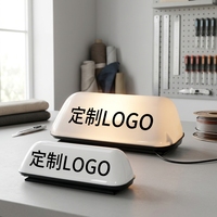 Letrero LED Personalizado para Techo de Taxi con Montaje Magnético, Impermeable y Ajuste Automático de Brillo para Publicidad en Taxis