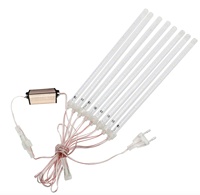 Guirlande lumineuse de pluie de météores LED RGB, lumière de décoration extérieure de nuit, tube de pluie de météores, pluie de météores, 80 cm, 720 l, blanc chaud, blanc blanc