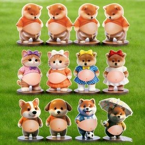Autocollant 3D Pop-up à Presser Shiba Inu Corgi Chat Orange – Autocollant Mignon et Amusant pour la Décompression - Product Image 6