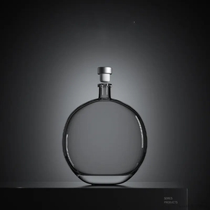 Wholesale 500ml 250ml 100ml <strong>Flat</strong> <strong>Round</strong> <strong>Diffuser</strong> Glass Bottle With Thick Bottom With Black Cork Reed <strong>Diffuser</strong> Bottles - Product Image 4