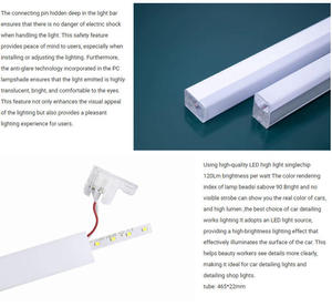 Éclairage LED hexagonal pour zone d'outils de garage, lumière en nid d'abeille, lampes hexagonales pour garage, luminaires de travail durables - Product Image 6