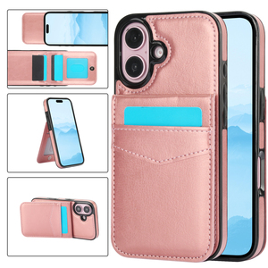 Funda Magnética para Teléfono con Ranuras para Tarjetas, Tipo Bandolera, Ideal para Viajes, para 17/17 Pro Max/16 Pro Max/16, de Cuero PU, con <span class=keywords><strong>7</strong></span> Ranuras para Tarjetas, Resistente a Impactos - Product Image 6