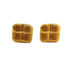 Boucles d'oreilles tendance en acier inoxydable 316L avec placage or PVD, résistantes et durables - Product Image 2