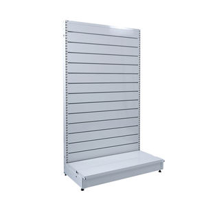 Supermarket Rack Accessories 30X60 Solid <b>Metal</b> <b>Shelf</b> System 1510*1200*900mm Slatwall Back Pane Gondola Light Duty <b>White</b> Epoxy - Product Image 2