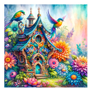 Evermoment 5D diamant peinture oiseau Kit fleur <span class=keywords><strong>maison</strong></span> plein carré broderie mosaïque travail manuel <span class=keywords><strong>point</strong></span> <span class=keywords><strong>de</strong></span> <span class=keywords><strong>croix</strong></span> décor à <span class=keywords><strong>la</strong></span> <span class=keywords><strong>maison</strong></span> cadeau ASF2839 - Product Image 1