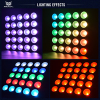 Projecteur matriciel LED 25x12W RGBW 4-en-1 DMX 5x5 Beam Wash Strobe Blinder pour bar, DJ, boîte de nuit, scène et éclairage d'ambiance