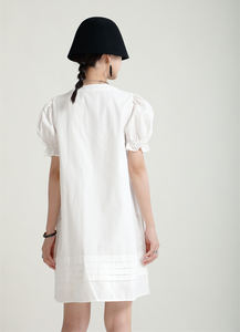 Vestido de verano de manga abombada, falda holgada, <span class=keywords><strong>hongo</strong></span>, longitud media, 2023 - Product Image 6