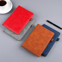 Libreta de Cuero PU Personalizada al por Mayor para Uso en Oficina, con Bolígrafo, Impresión Personalizada, A5, Libreta de Conferencias, Diario, Regalo Corporativo