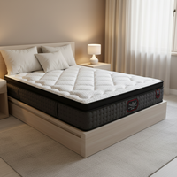 Matelas de lit de qualité supérieure en mousse à mémoire de forme orthopédique, emballé sous vide dans une boîte, matelas de taille king size, vente en gros