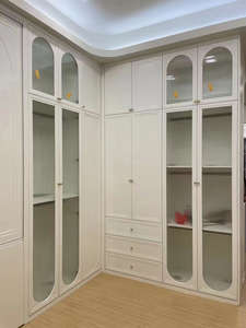 Armoire moderne sur mesure avec combinaison de styles en panneaux de fibres à densité moyenne pour la maison, l'hôtel, la villa - Product Image 4