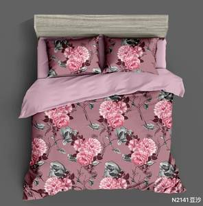 100% poliéster de alta calidad nuevo estampado floral funda nórdica conjunto edredón - Product Image 2