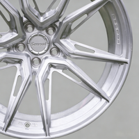 Jantes monobloc forgées 6061-T6 18-22 pouces, finition argent brossé, pour BMW E46 F80 Mercedes W204 W213 Audi RS, jantes de voiture pour passagers