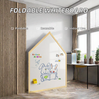 Tableau blanc magnétique pliable réutilisable pour intérieur et extérieur, de haute qualité, amovible, pour écriture douce