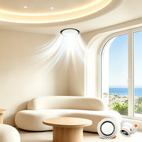 Diffuseur d'air encastré sans cadre rond pour plafond, grille d'aération dissimulée pour installation dans les cloisons sèches
