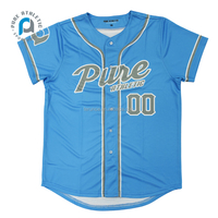 Maillot de baseball goutte à goutte personnalisé pur maillot de baseball par sublimation bouton complet uniformes de baseball et de softball
