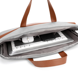 Wholesale New 15.6-inch Solid Color Laptop <b>Bag</b> 14-inch Laptop Sleeve Portable <b>Document</b> Briefcase RTS Bulk Mixed Order - Product Image 2