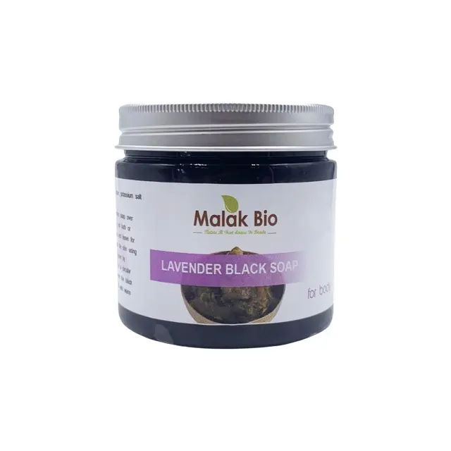 Malak Bio jabón negro (Beldi jabón) con aceite de oliva y de essentiel aceite 100% natural negro marroquí jabón Exfoliante para el cuerpo