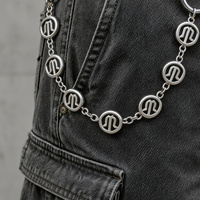 Ceinture à Boucle Design Personnalisé en Gros, Lettres Vintage pour Jeans, Mode Marque Ins, Boucle de Ceinture Homme et Femme