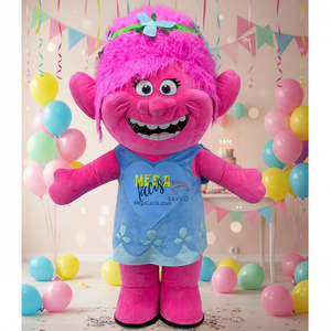 Costumes de mascotte gonflables de personnages de dessins animés <span class=keywords><strong>Trolls</strong></span>, filles magiques, esprits, 2,2 m, 2,6 m pour adultes, tenue de cosplay, combinaison gonflable - Product Image 4