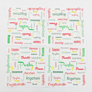 Serviettes imprimées, colorées, fraîches, à motifs de dessins animés, artistiques, avec alphabet anglais, et phrases créatives, mouchoirs jetables en gros - Product Image 3