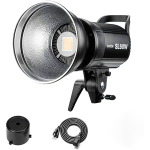 Luz de video LED <span class=keywords><strong>SL60W</strong></span> de 60W con ajuste de brillo, montura Bowens, luz de video continua LED para grabación de video y bodas - Product Image 1