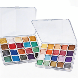 BECOL Professional - Juego de Pinturas de <span class=keywords><strong>Acuarela</strong></span> Sólidas de 20 Colores, Acuarelas Metálicas Perladas, Pinturas de <span class=keywords><strong>Acuarela</strong></span> en Pastel para Estudiantes de Arte - Product Image 6