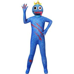 BAIGE Disfraces para niños Juego Cos Disfraz <span class=keywords><strong>de</strong></span> monstruo azul Rob Lox Juego Medias Onesie <span class=keywords><strong>Rainbow</strong></span> Friend - Product Image 6