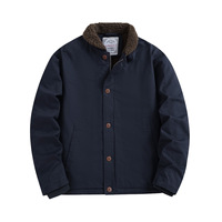 Marine N-1 Deckjacke Winter Dicker Mantel Vintage USN Khaki Marine US Fliegerjacke für Herren Fleece-Gefüttert Atmungsaktive Arbeitskleidung