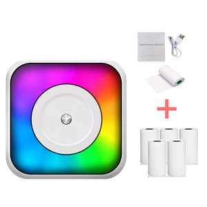 Impresora térmica portátil <span class=keywords><strong>sin</strong></span> tinta recargable de nuevo diseño con luz de fondo <span class=keywords><strong>para</strong></span> juguetes infantiles, notas, etiquetas y pegatinas. - Product Image 2