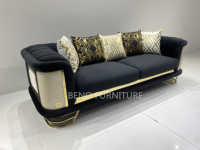 Nouveau Canapé Sectionnel Moderne et Confortable pour Salon, en Acier Inoxydable, 3 Places, Tissu, Couleur Personnalisable, Idéal Appartement