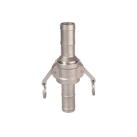 Raccord rapide flexible en acier inoxydable SS316 SS304 résistant à la corrosion, type C+E, connecteur Camlock pour gaz, huile, produits chimiques, NPT