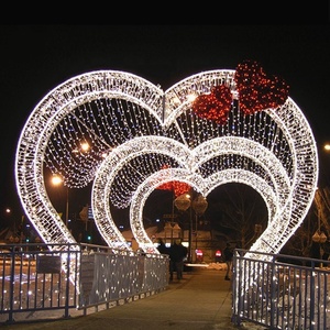 LED de Navidad 3D las luces al aire libre de las luces del túnel en forma de arco motivo luz para la decoración de la calle - Product Image 5